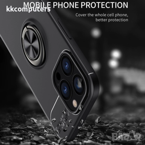 Apple iPhone 13 Pro Удароустойчив Metal Ring Калъф и Протектор, 23,90 лв,, снимка 14 - Калъфи, кейсове - 52818742