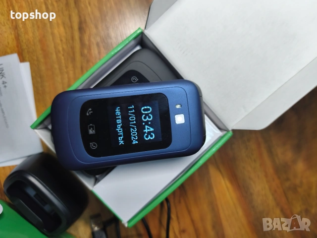 Нов SAIET - Link 4+ Умен мобилен телефон за възрастни хора НА БЪЛГАРСКИ - Големи бутони и букви..., снимка 15 - Motorola - 51589044