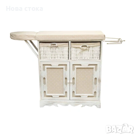 Шкаф с дъска за гладене, бял цвят, 72*31*86 см, снимка 2 - Други - 54009928