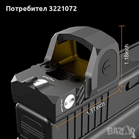 Бързомер Tohaoll, 3MOA Red Dot Optic, G80-P (Glock & Picatinny mounts), снимка 2 - Оборудване и аксесоари за оръжия - 52395337