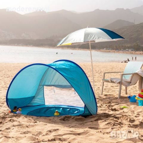 Детска палатка за плаж с UV защита и басейн, снимка 4 - Други - 46103053