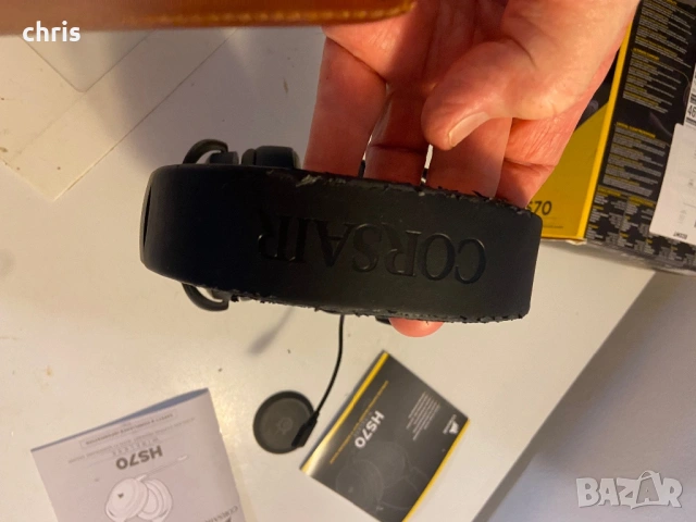 слушалки Corsair H S 70 wireless gaming слушалки, снимка 9 - Слушалки за компютър - 53472532