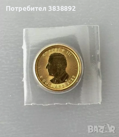 1/10 унция (3.11 гр.) златна монета Канадски Кленов Лист, снимка 2 - Нумизматика и бонистика - 53108045