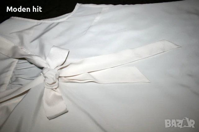 H&M цвят екрю - асиметричен дамски топ, снимка 5 - Корсети, бюстиета, топове - 50637186