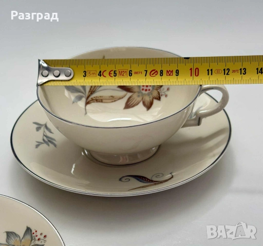 2бр. винтидж чаши за чай или кафе Haas & Czjzek Czechoslovakia, снимка 7 - Чаши - 53210390