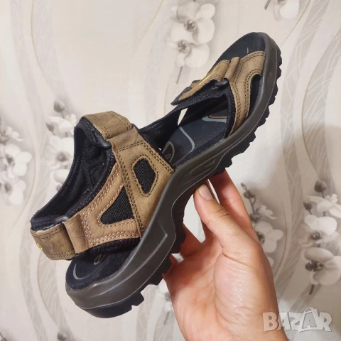 ECCO offroad сандали от набук номер 44, снимка 16 - Мъжки сандали - 50730592