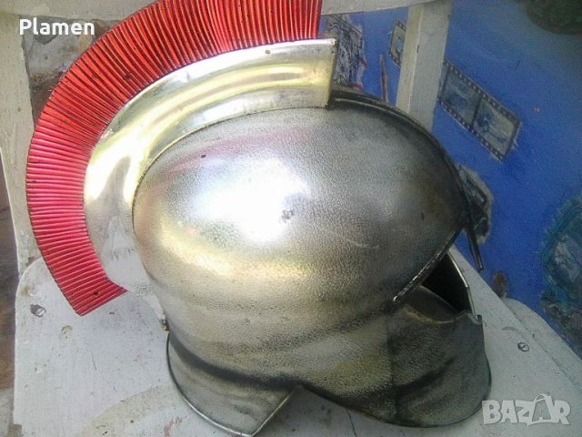 Пластмасов шлем копие на шлем от Троянската война, снимка 3 - Колекции - 46306501