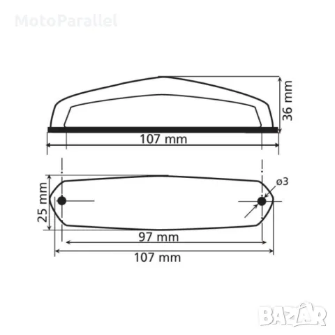 Задни мото светлини "Hirox" Led 12V , снимка 5 - Аксесоари и консумативи - 47217249