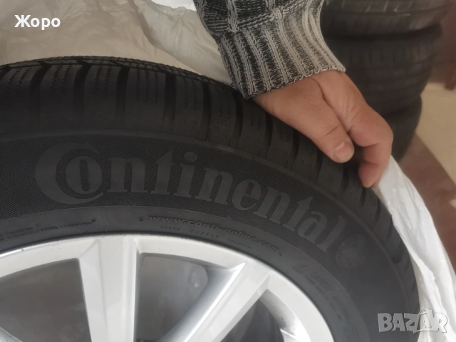 Джанти със зимни гуми в отлично състояние за Фолксваген / VW 16"с гуми Continental, снимка 7 - Гуми и джанти - 50507052