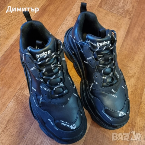 Balenciaga Triple S Black - Оригинални - Отлично състояние