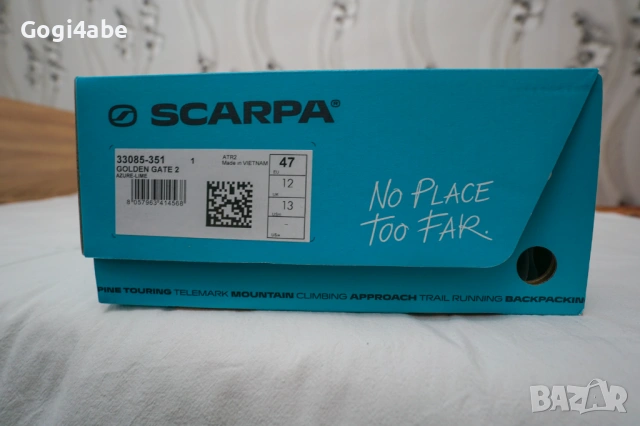 Обувки за планинско бягане Scarpa Golden Gate 2 ATR - azure/lime, снимка 4 - Спортни обувки - 53878112