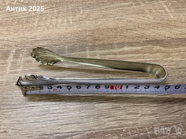 Винтидж сребърни щипки за захар, проба 800, снимка 4 - Антикварни и старинни предмети - 52417183