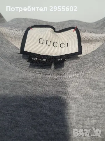 GUCCI Donald Duck сив суитчър XL, снимка 5 - Суичъри - 47366037