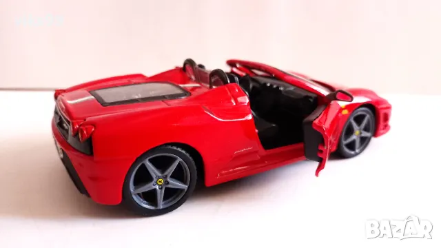 Ferrari Scuderia Spider 16M Bburago - Мащаб 1:32, снимка 5 - Колекции - 48143675