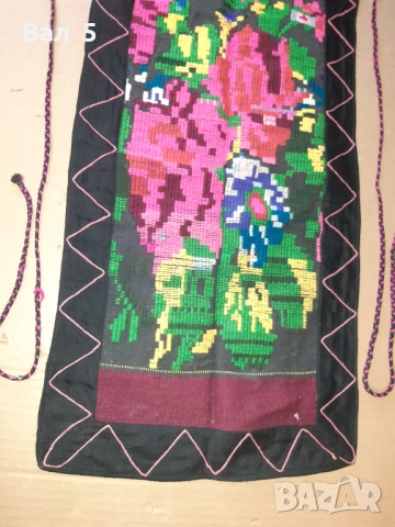 Автентична тъкана рядка вълнена престилка , носия, снимка 3 - Антикварни и старинни предмети - 53874998