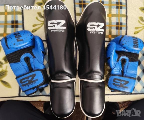 Боксови ръкавици и протектори за крака – SZ, снимка 3 - Бокс - 53776115