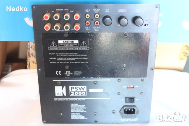 Усилвател за бас каса KEF, снимка 4 - Ресийвъри, усилватели, смесителни пултове - 54219769