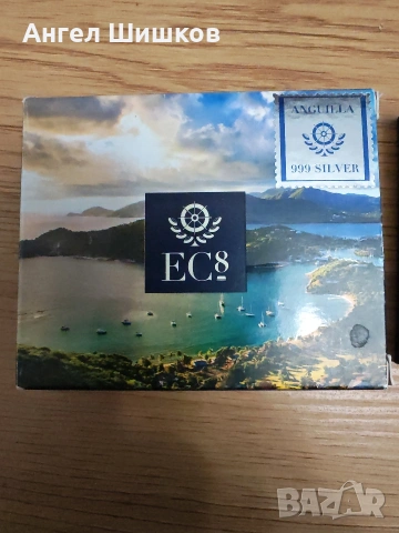 Цветна сребърна монета Eastern Caribbean EC8 Silver Anguilla 1 oz, снимка 2 - Нумизматика и бонистика - 54241737