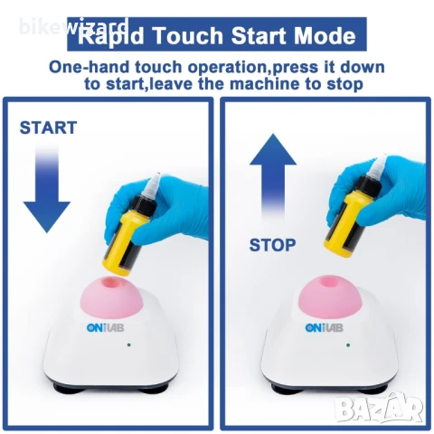 ONiLAB Мини Вихров Миксер за разбъркване на боя НОВ, снимка 4 - Миксери за бои - 50794118