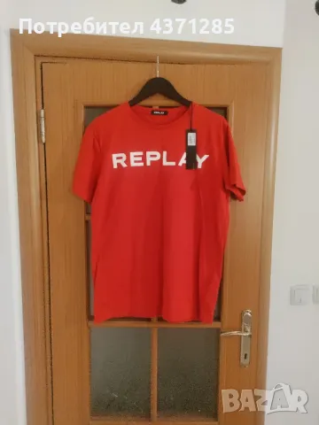 replay t-shirt(тениска размер L ), снимка 2 - Спортни дрехи, екипи - 48902318