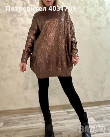 Туника с метален ефект , снимка 2 - Туники - 53150758