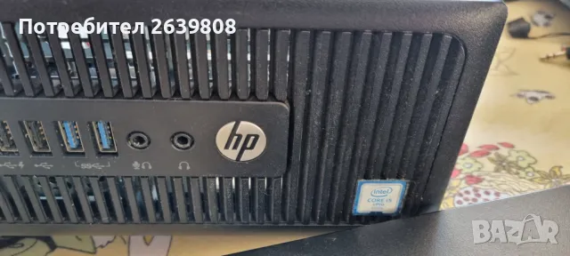 HP 800 G2 Компютър настолен G4400 8гб рам 500гб ХДД перфектен, снимка 3 - Работни компютри - 48559531