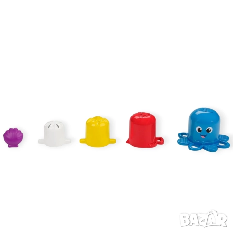 Сензорни чаши за подреждане Baby Einstein Ocean Explorers Opus's Stack & Stream, за деца над 3 месец, снимка 11 - Образователни игри - 52401683
