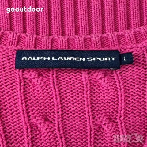 Ralph Lauren Sport Cable-Knit дамски пуловер (L), снимка 4 - Блузи с дълъг ръкав и пуловери - 53422758