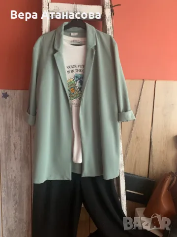 🍍🍍🍍 Ежедневен блейзър в цвят мента🍋, снимка 1