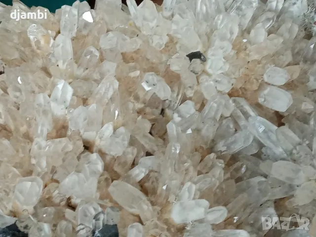 #77  Кварц, Кварцова друза, Планински кристал, 27х37 см, снимка 4 - Декорация за дома - 50370078