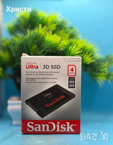 НОВ! SSD диск SanDisk Ultra 3D – 4TB, 2.5”, SATA 6Gb/s