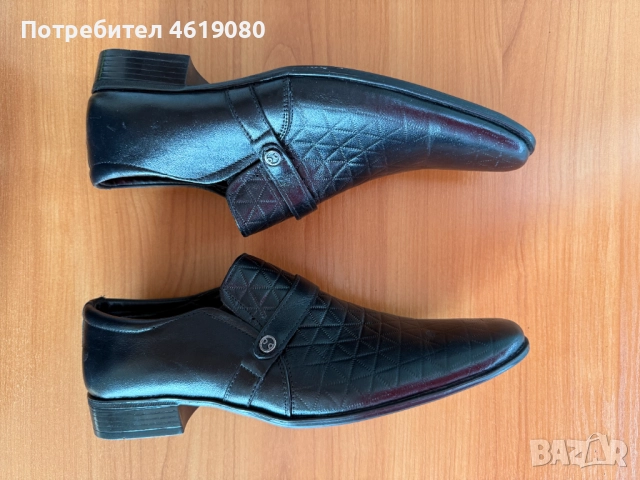 Мъжки официални обувки – естествена кожа, номер 40, снимка 3 - Официални обувки - 52056544