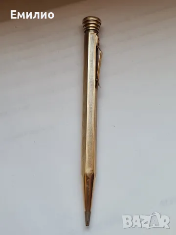 СТАР ЗЛАТЕН МОЛИВ 14К С САПФИР , снимка 13 - Други ценни предмети - 50310509