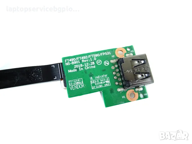Lenovo ThinkPad T490 T590 P43S P53S T14 T15 Gen 1 P14s P15s Gen 2 ﻿﻿ USB Board Платка NS-B901, снимка 2 - Части за лаптопи - 49800857