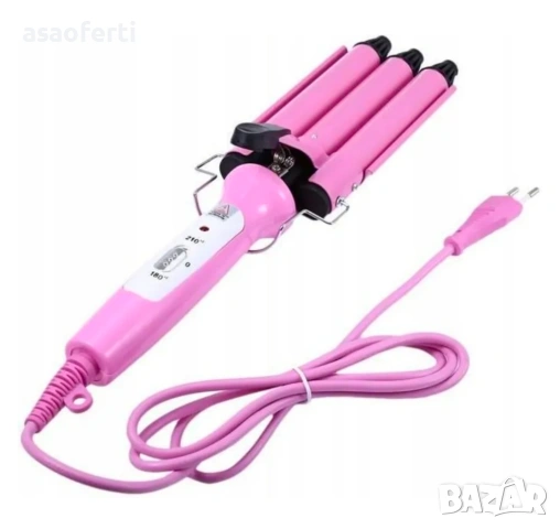 Професионална тройна маша за ретро вълни Junjun JJ-928 (180°C - 210°C), снимка 3 - Маши за коса - 53383210