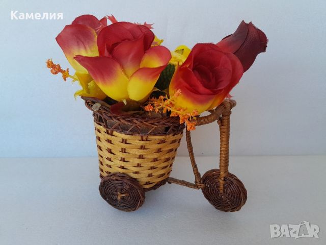 Пролетна декоративна кошничка, снимка 2 - Декорация за дома - 45681688