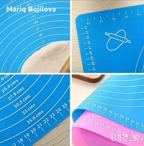 Силиконова постелка за печене, точене и месене, снимка 11 - Аксесоари за кухня - 53010673