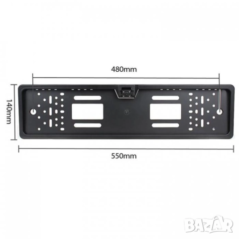 Камера за задно виждане с рамка за регистрационен номер, снимка 4 - Аксесоари и консумативи - 51915316