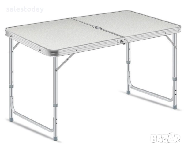 Маса сгъваема 120см, Сгъваема маса с регулируема височина