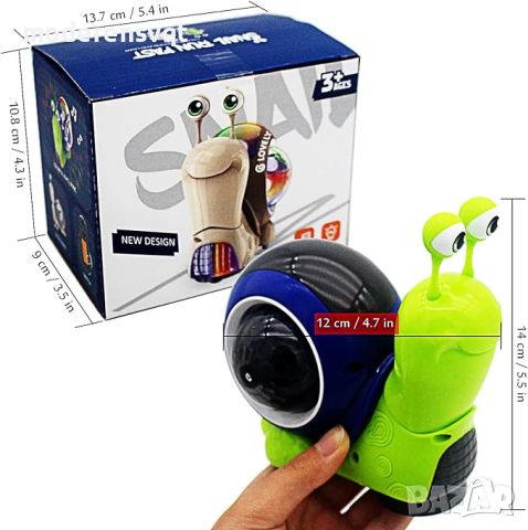 Интерактивна играчка Охлюв със звуци и светлини Gear Snail, снимка 7 - Други - 46144215
