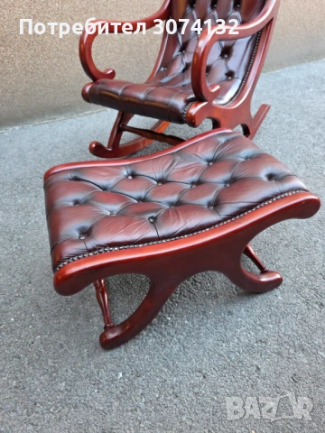 Уникален комплект Честърфийлд, снимка 6 - Дивани и мека мебел - 53650350