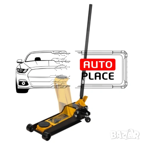 Нископрофилен крик крокодил 5 тона с две помпи и педал 90 – 550 мм JCB, снимка 2 - Други инструменти - 54032617