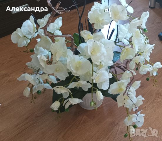 Изкуствена орхидея , снимка 4 - Изкуствени цветя - 46111418