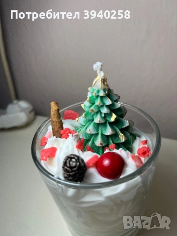 Коледни соеви свещи, снимка 11 - Ръчно изработени сувенири - 52352793