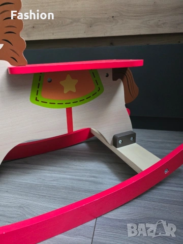 Детско дървено люлеещо се конче, снимка 5 - Музикални играчки - 53069362