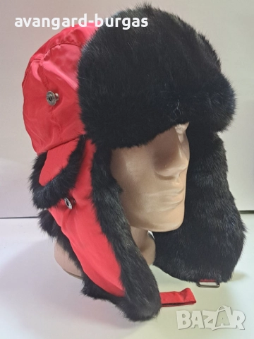 Мъжка шапка - Заешка ушанка-210, снимка 3 - Шапки - 52205715
