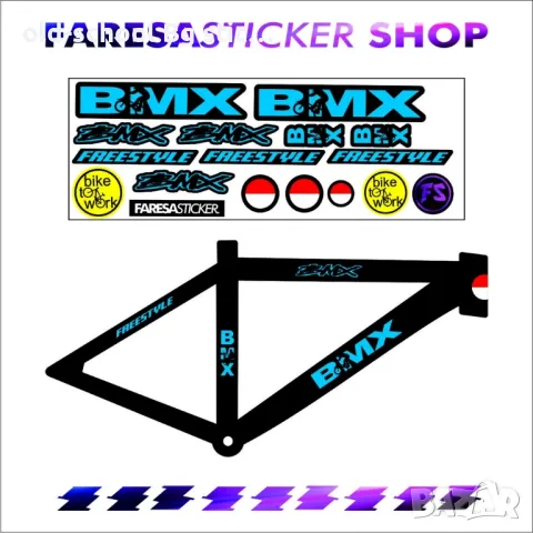 BMX Bikes STICKERS , снимка 9 - Велосипеди - 49591480