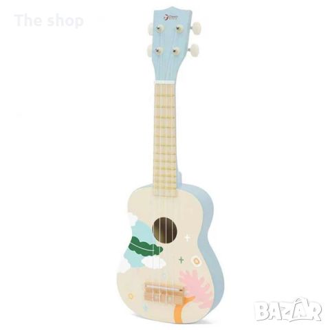 Детски китара-укулеле, синя (004), снимка 1 - Музикални играчки - 45428688