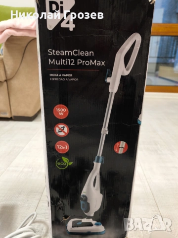 Парочистачка ECO без препарати Di4 SteamClean Multi 12 ProMax , снимка 5 - Парочистачки и Водоструйки - 53851136