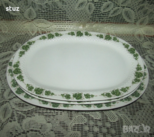 Немски порцеланови плата, овали, 2 размера, снимка 6 - Чинии - 50929305